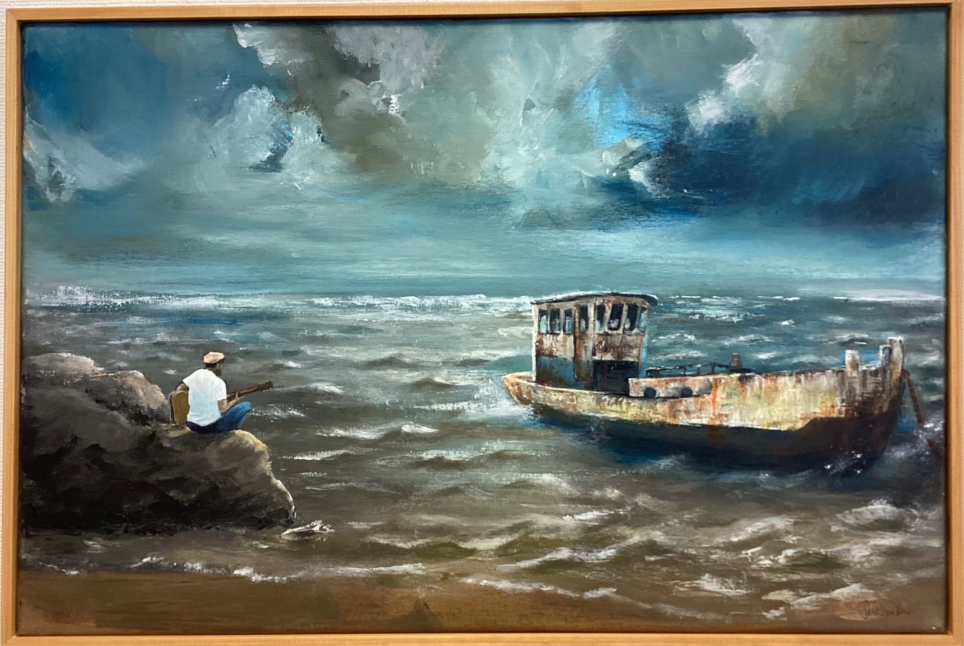 HYMNI HYLJÄTYLLE. Akryylimaalaus (60x40cm)