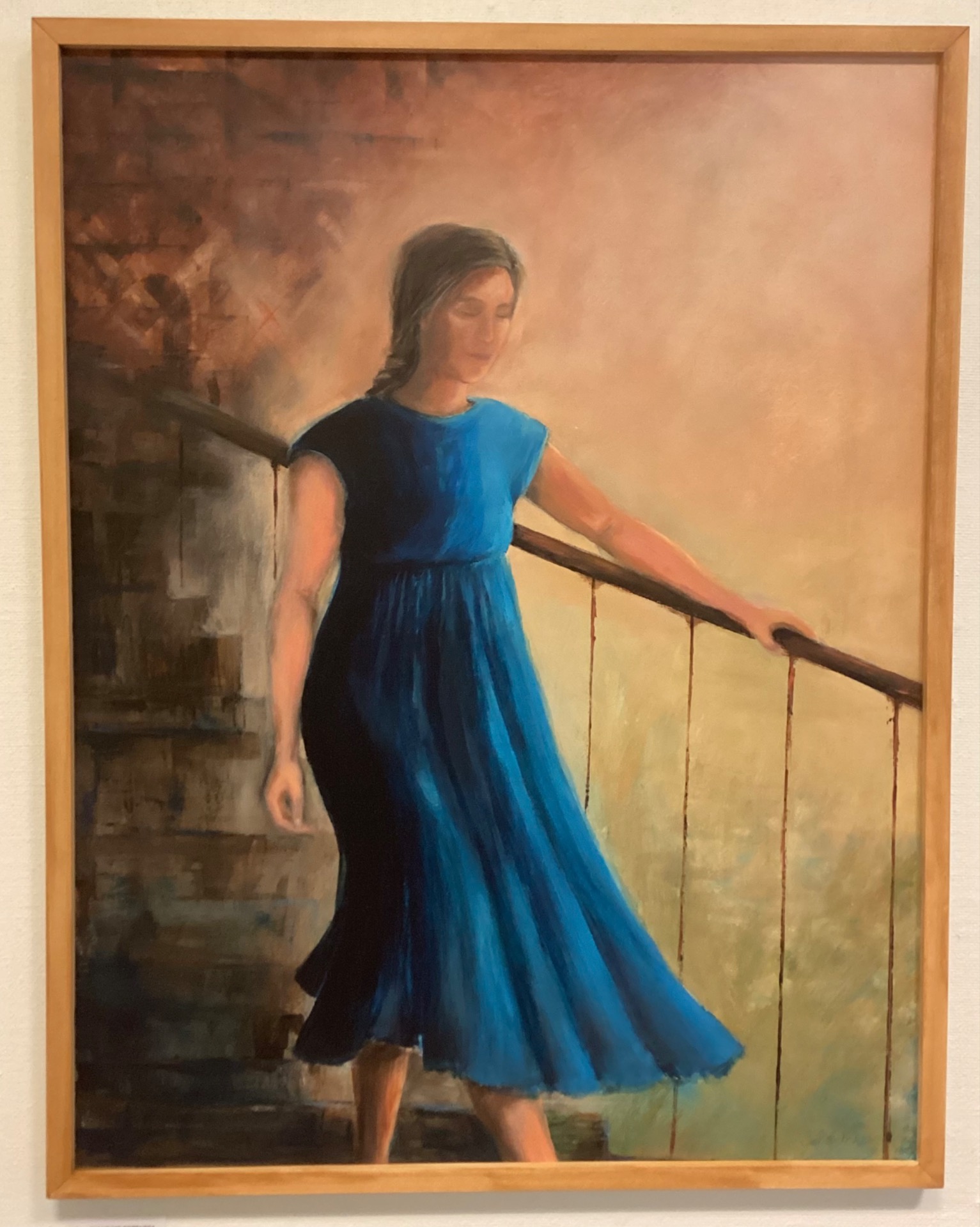 SINIMEKKO PORTAISSA. Akryylimaalaus (70x90cm)