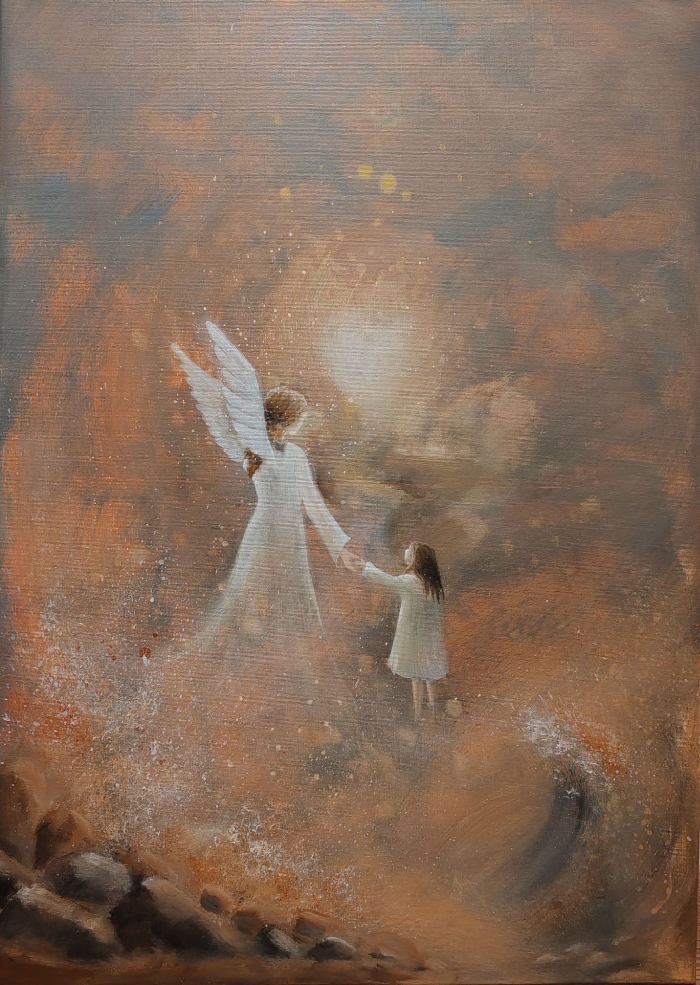 ANNA KÄSI Akryylimaalaus 50x70 