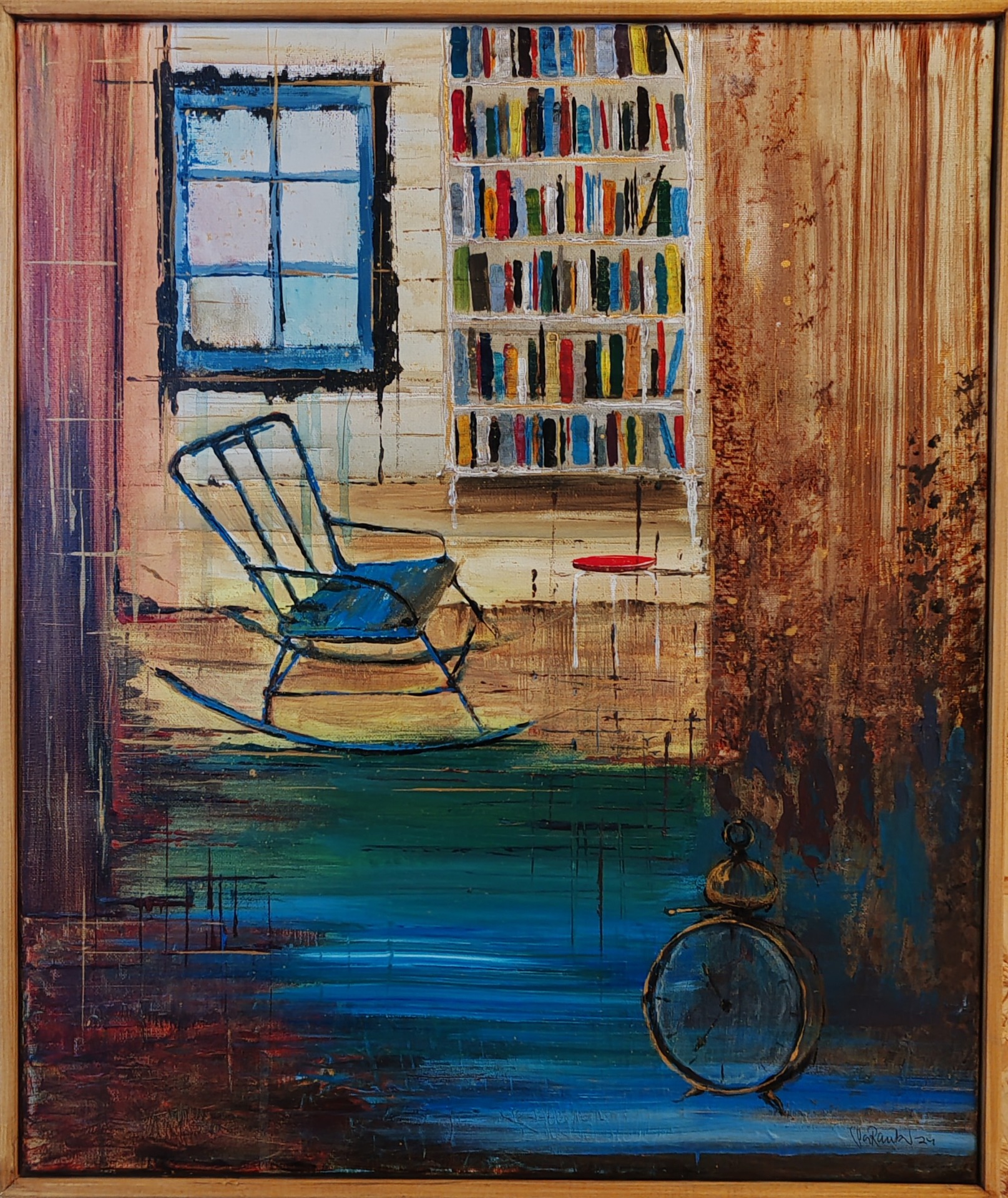 AIKA KULUU, MUISTOT SÄILYY. 46x55cm. 300€